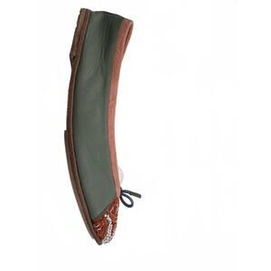 NEW MEHER KAKALIA women's bizi ballet shoes in green/oj